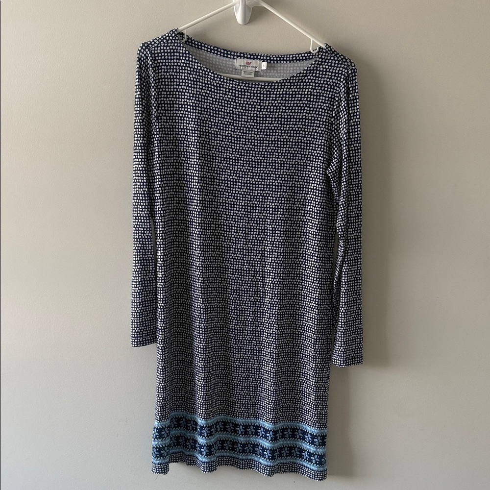 Vineyard vines Blue Patterned Dress S